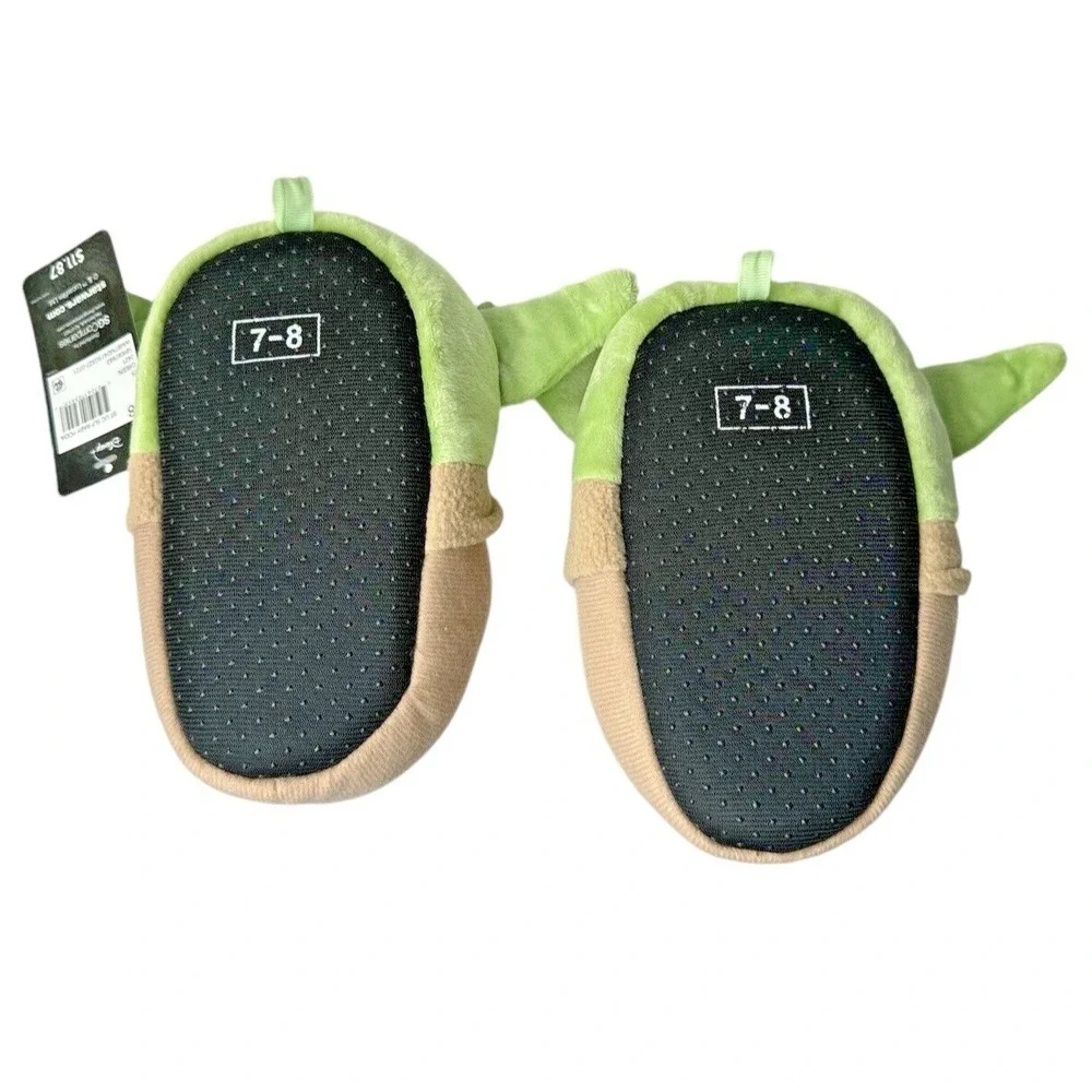 Star Wars Mandalorian Grogu Boys Slippers Size 7/8 Full Body Baby Yoda